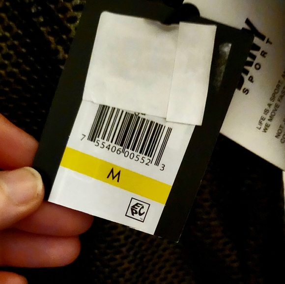 Womens DKNY Honeycomb Mesh Funnel-neck Sweatshirt sz M NWT - Picture 6 of 10